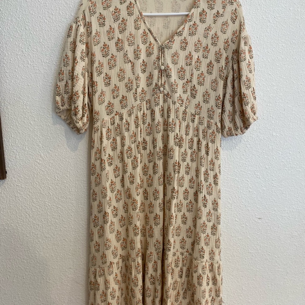 Floral Boho Midi Dress